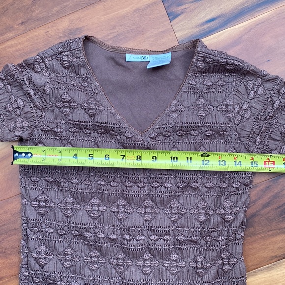 Adorable short sleeve crinkle top shirt Size PS - Picture 5 of 7